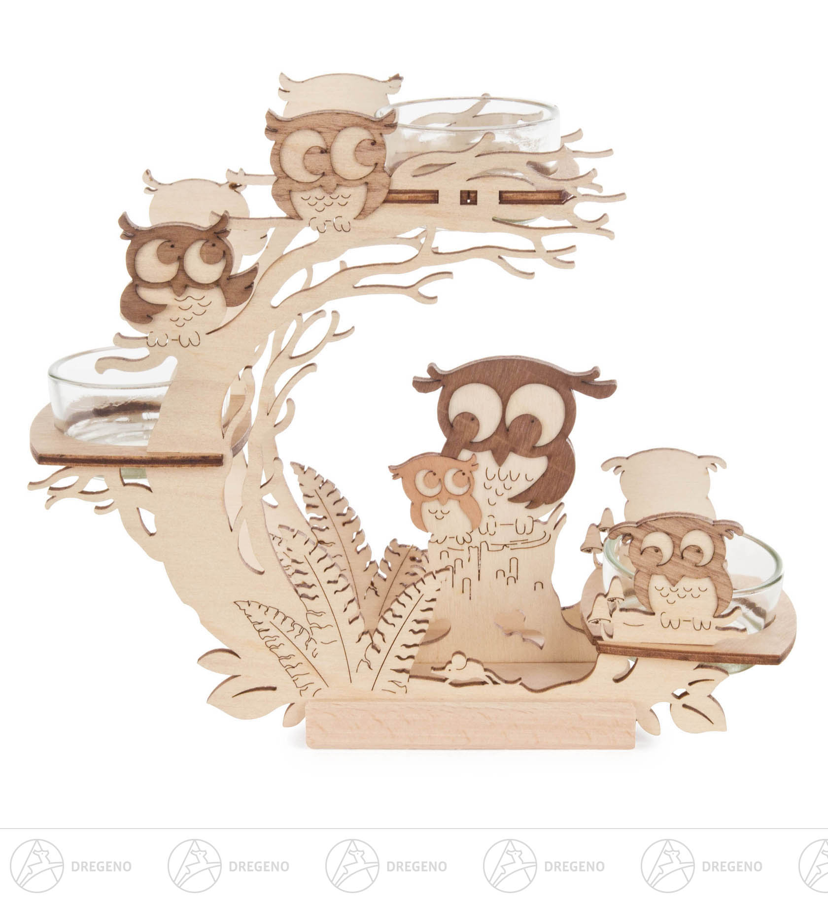 Teelichthalter Eule 20x17cm