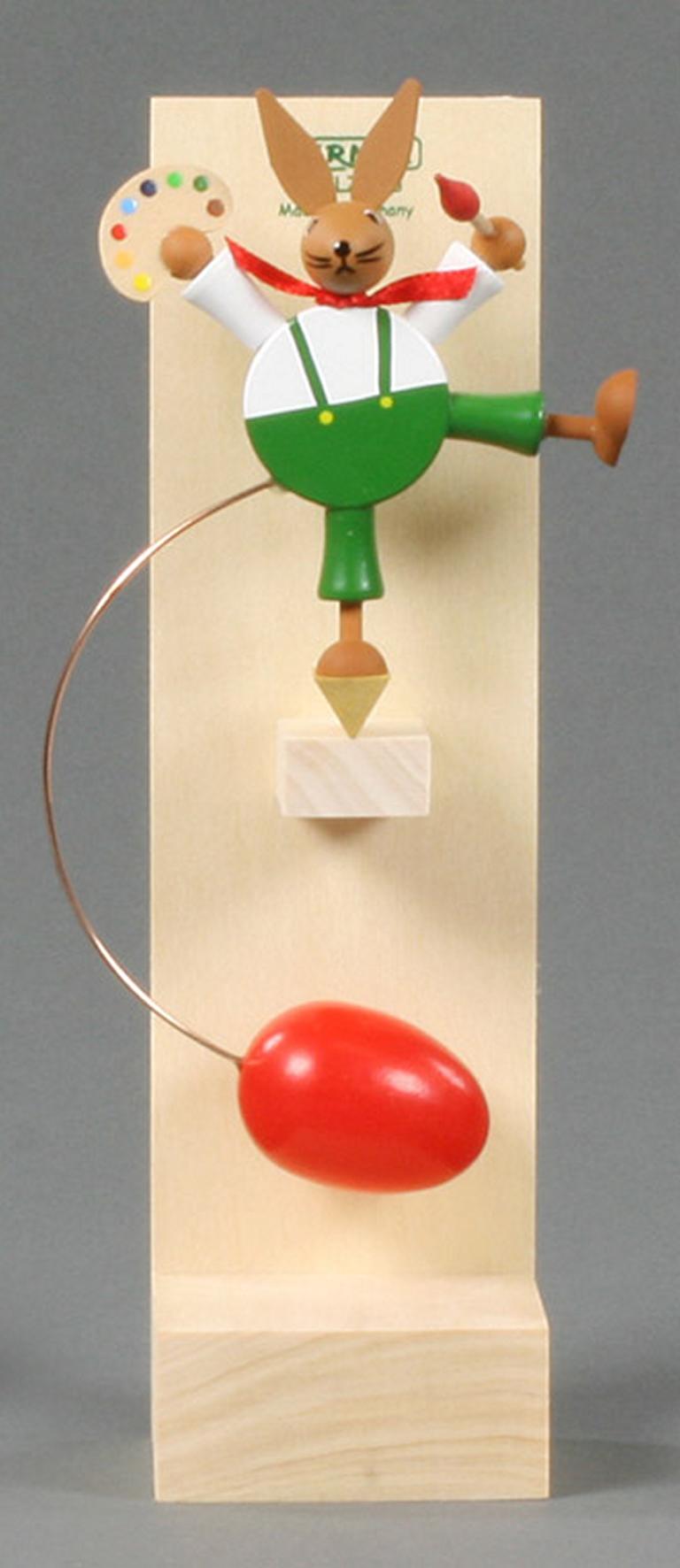 Schaukelfigur Osterhase mit Farbpalette