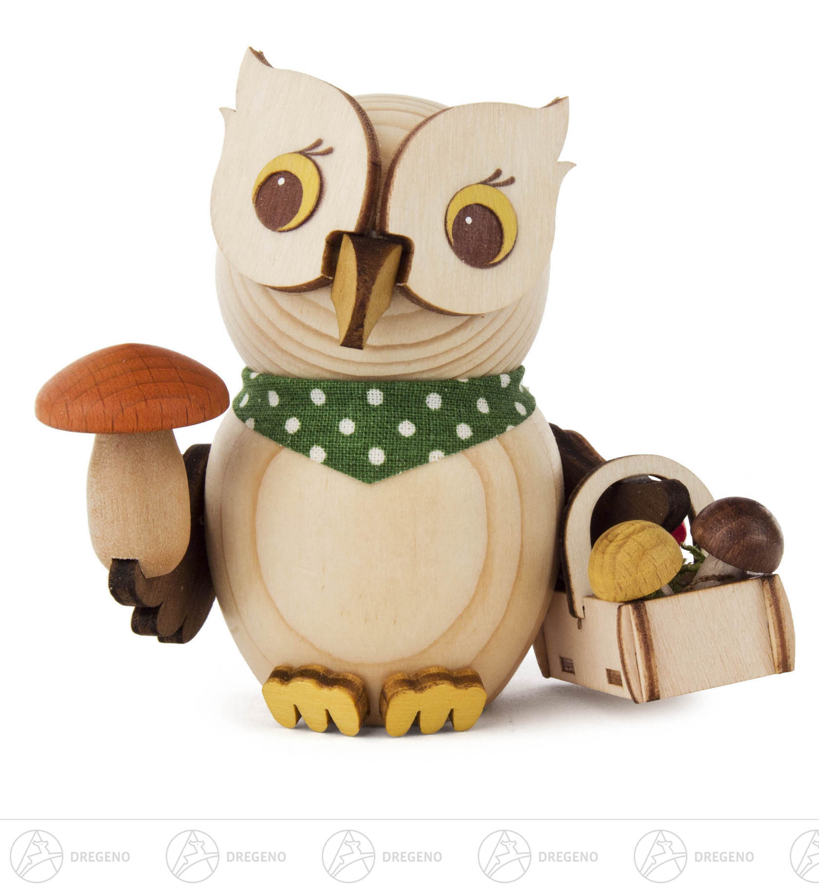 Mini-Eule Pilzsucher 7cm