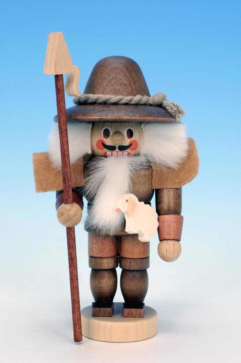 Nussknacker Mini Schäfer natur  10,5 cm