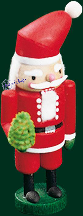 Mini-Nussknacker Weihnachtsmann  8 cm