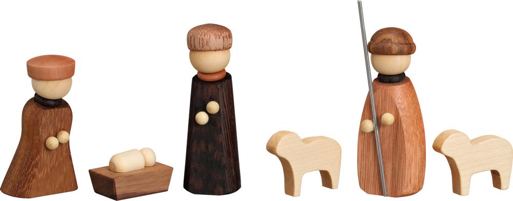 Christi Geburt, 6-teilig 7cm Christi Geburt, 6-teilig 7cm
