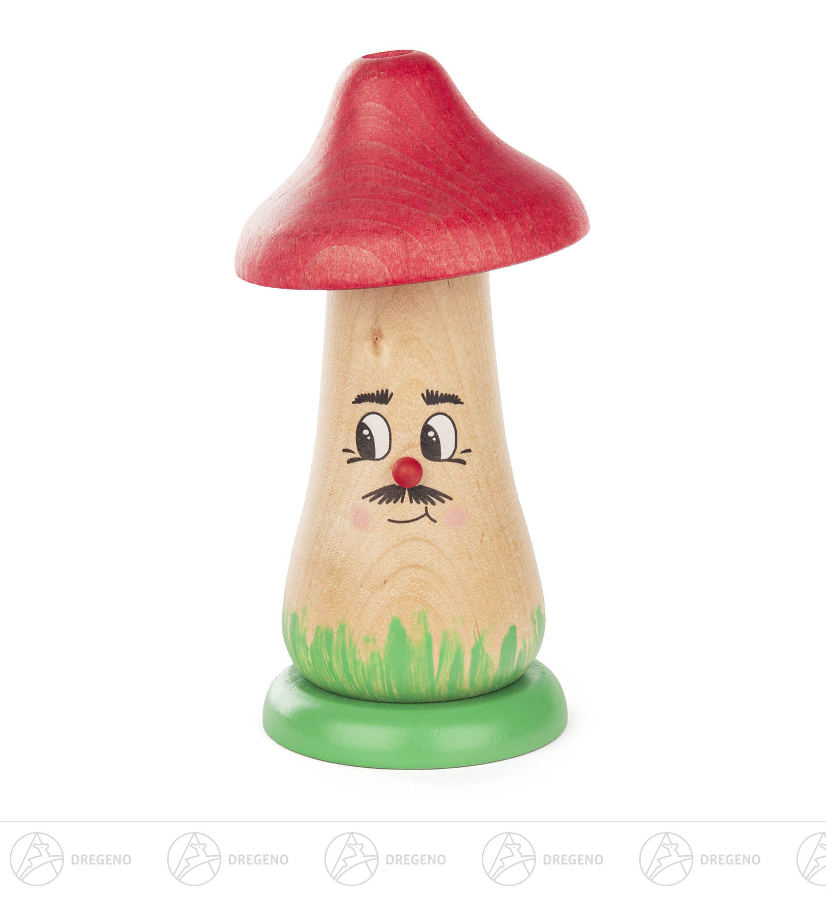 Fröhlicher Räucherpilz - roter Hut 14,5cm