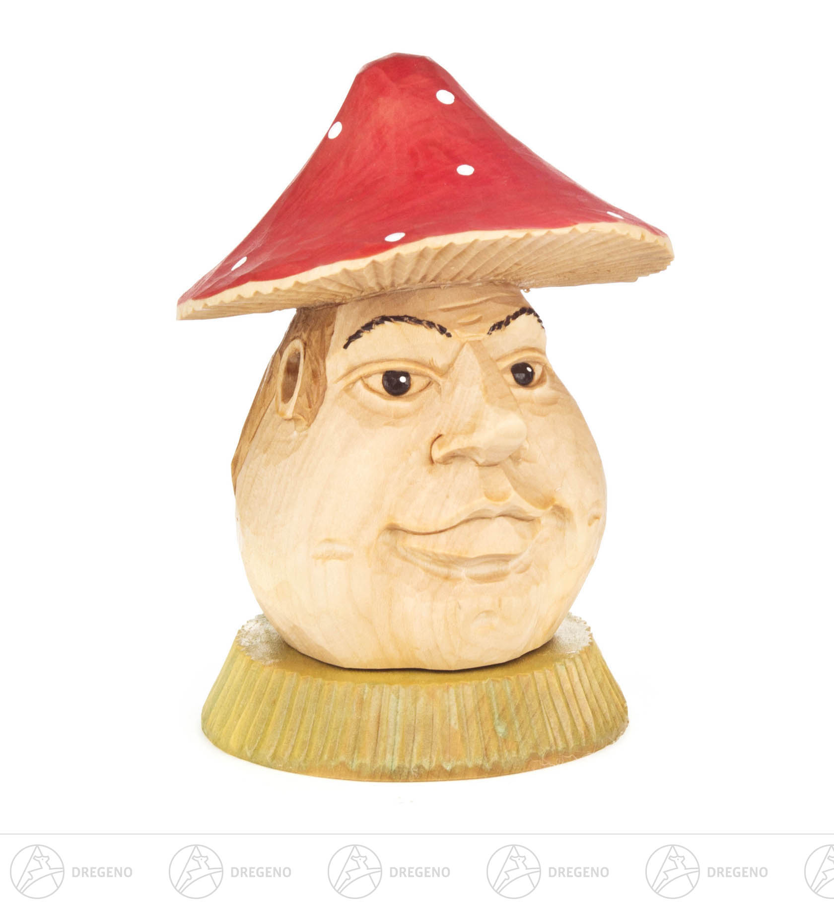 Räucherpilz Fliegenpilz, geschnitzt