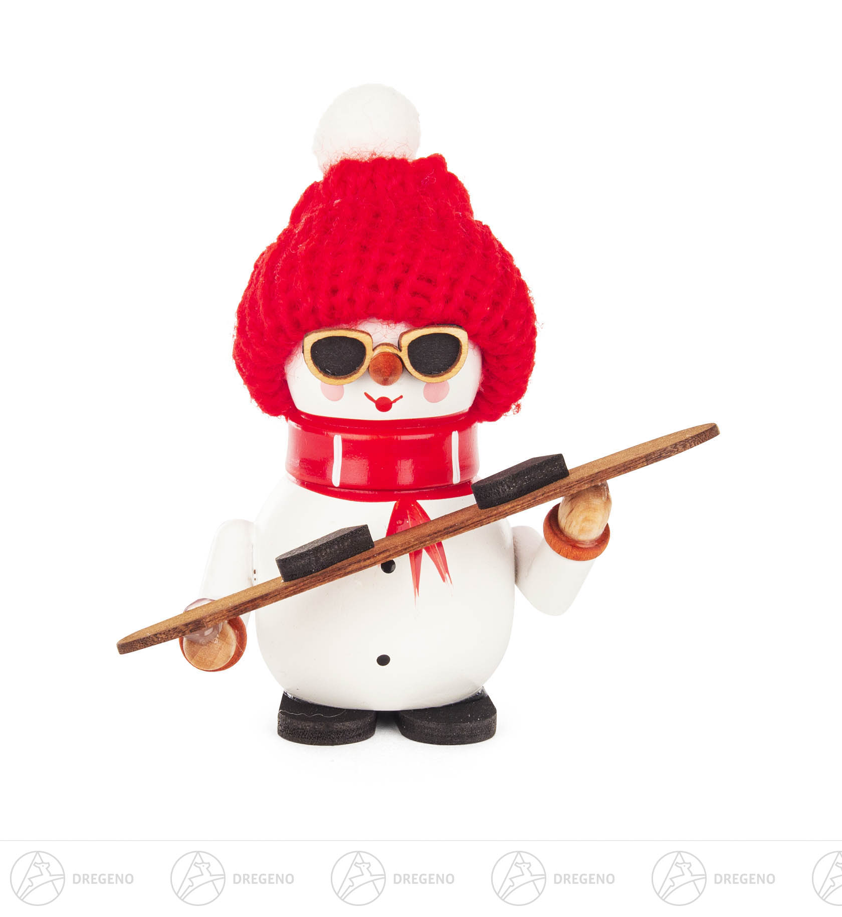 Schneemann Ben mit Snowboard 8cm