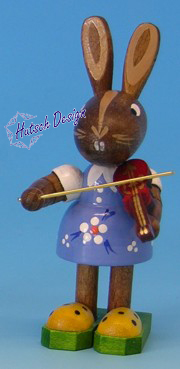 Osterhasenmädchen mit Violine Osterhasenmädchen mit Violine