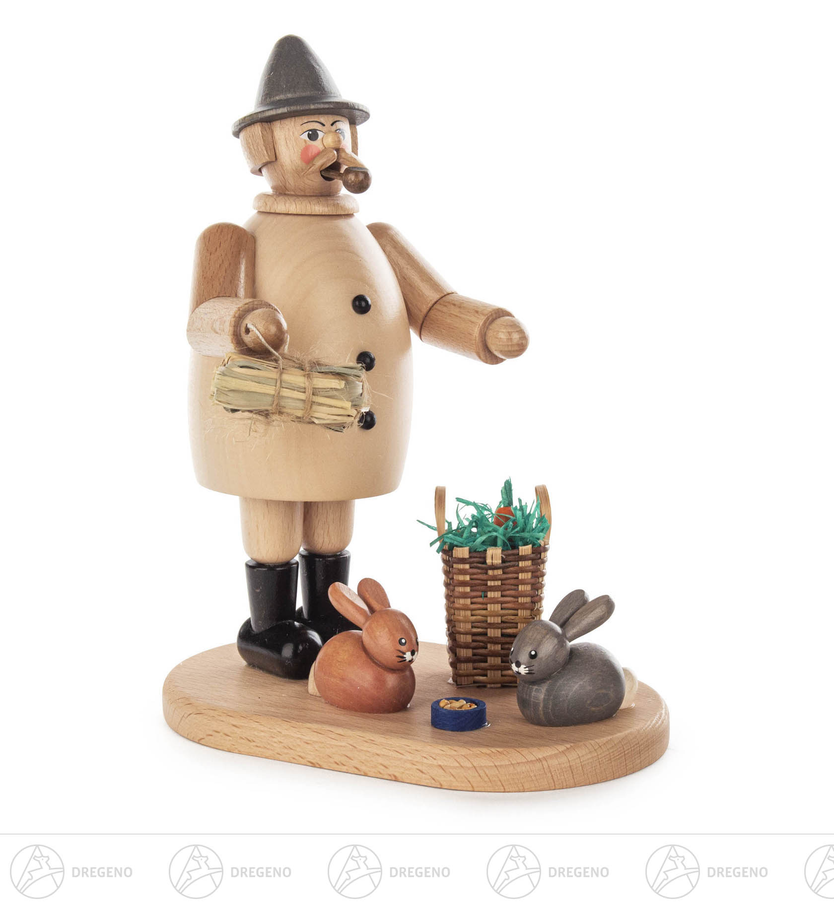 Räuchermann Kaninchenzüchter 20cm