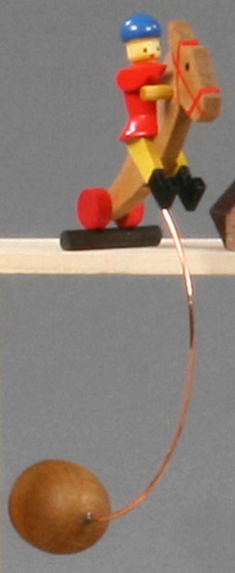 Schaukelfigur Reiter, grün