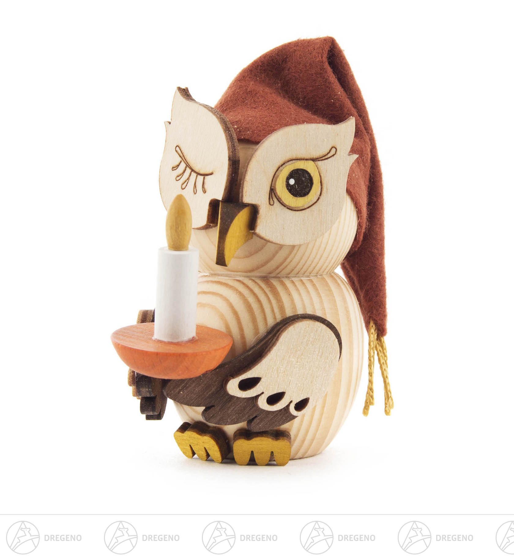 Mini-Eule Schlafmütze 7cm