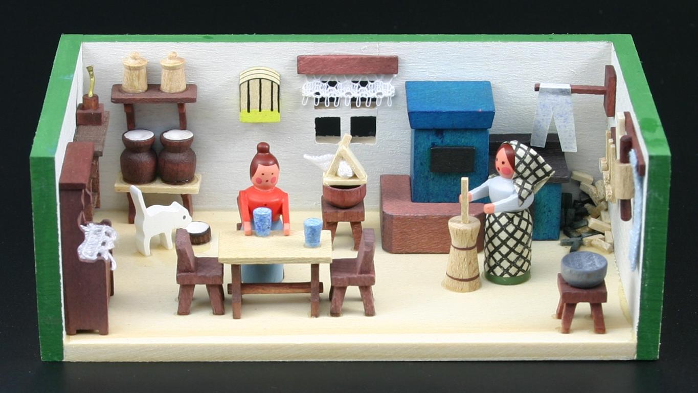 Miniaturstübchen Bauernstube 11cm x 6cm x 4cm Miniaturstübchen Bauernstube 11cm x 6cm x 4cm