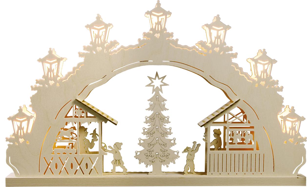 LED Lichterbogen 7 flg. Weihnachtsmarkt 52,0 x 32,0 x 4,5 cm LED Lichterbogen 7 flg. Weihnachtsmarkt 52,0 x 32,0 x 4,5 cm