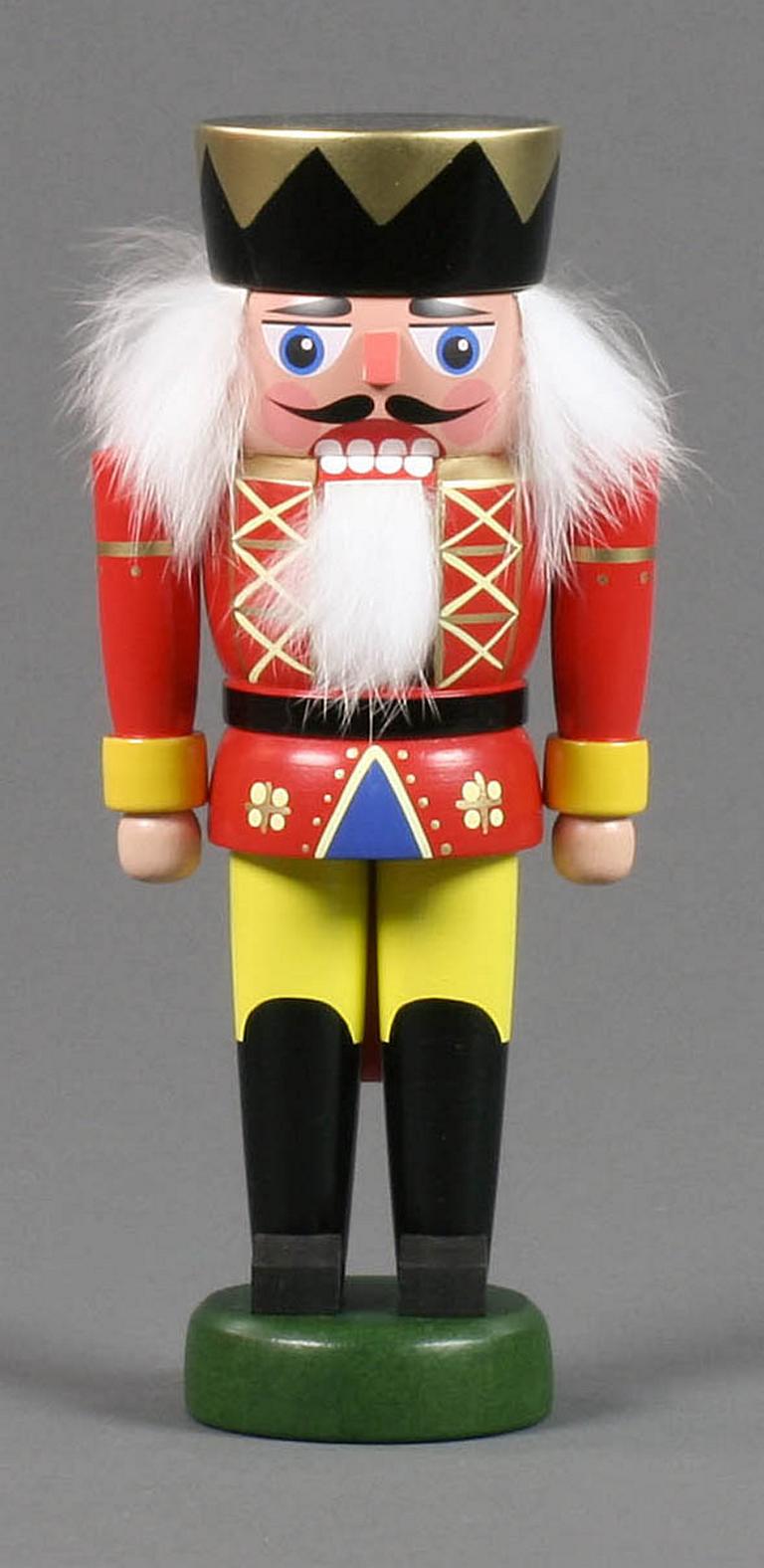 Nussknacker König rot-gelb, 21cm