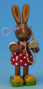 Osterhasenmädchen mit Posaune Osterhasenmädchen mit Posaune