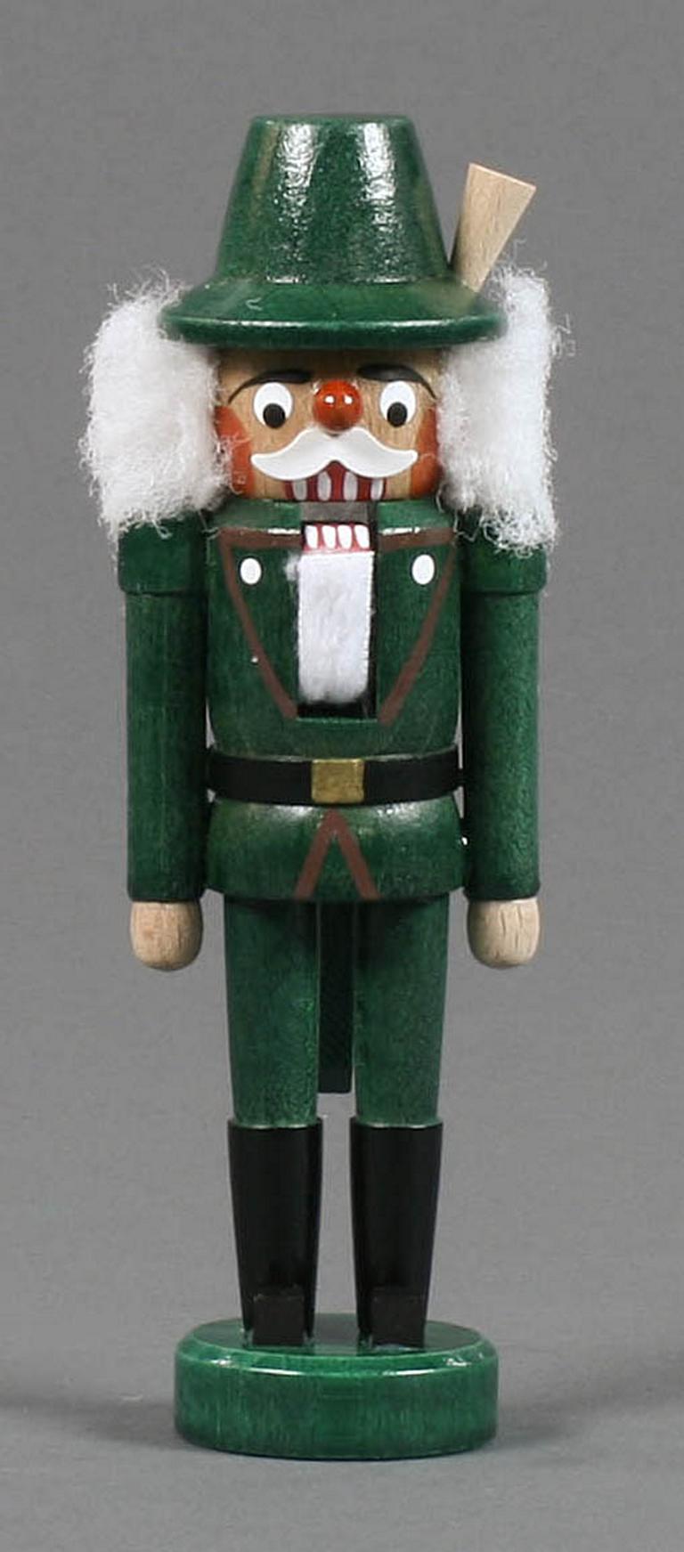 Nussknacker Jäger grün, 13cm