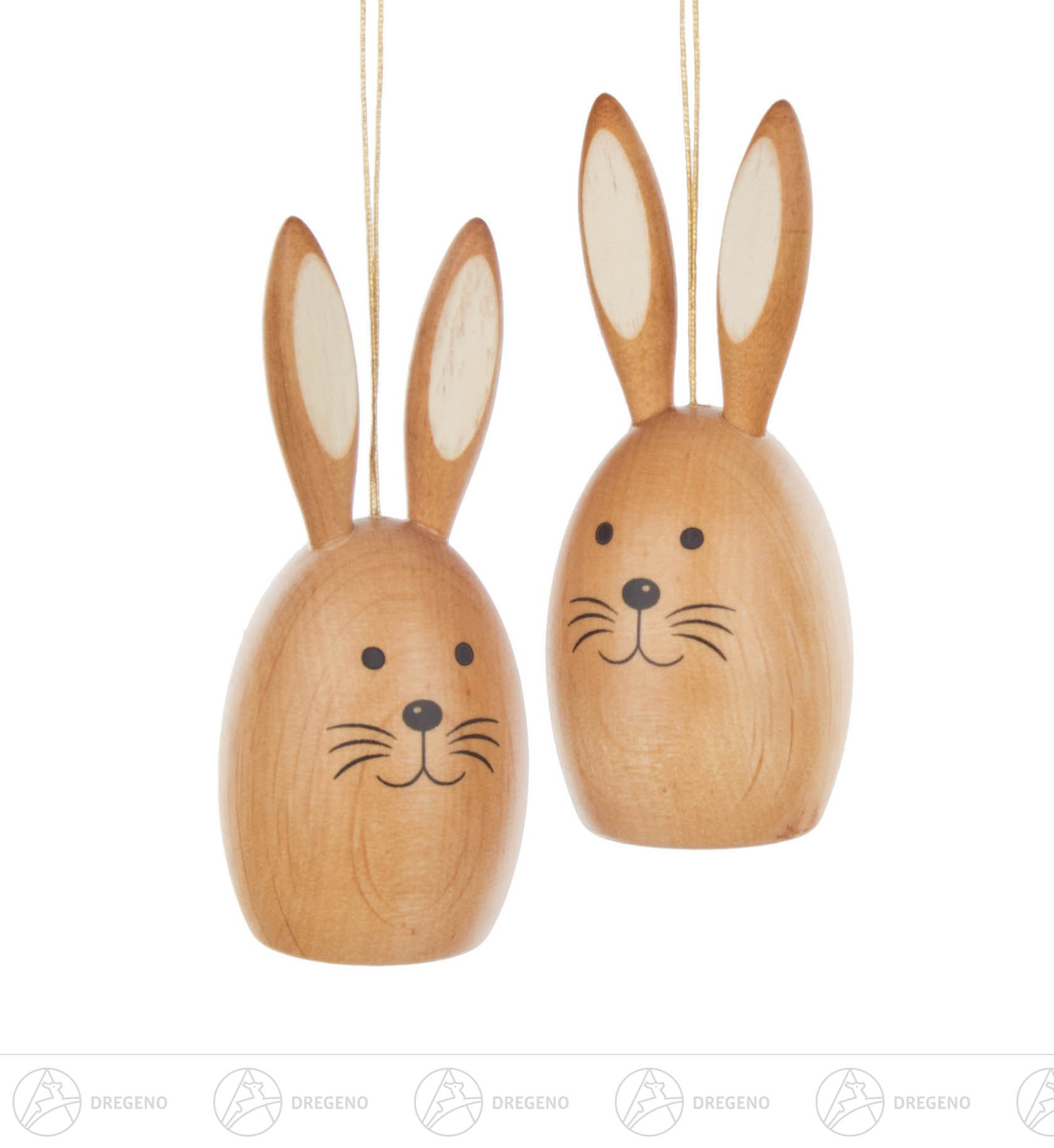 Behang Hasenpaar, natur 6cm