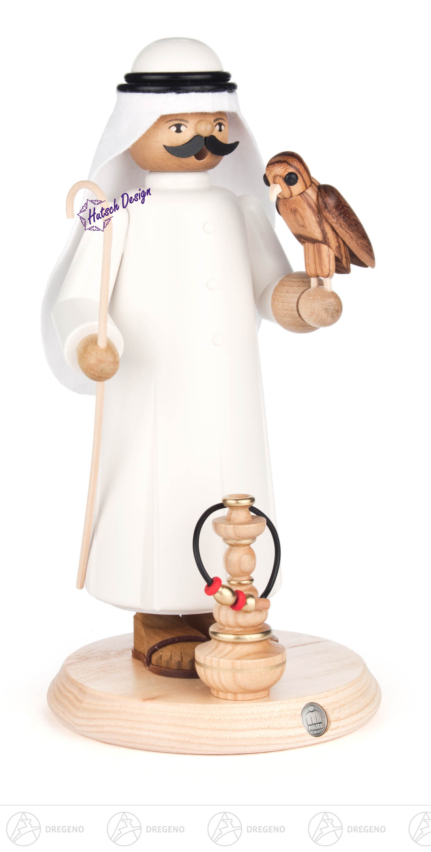 Räuchermann Araber mit Falke und Shisha