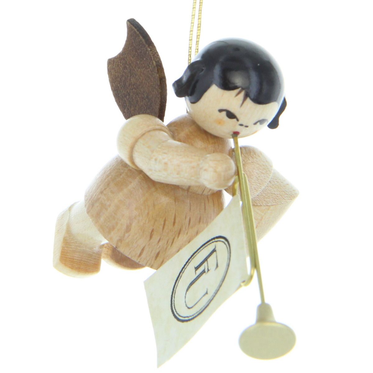 Schwebeengel mit Fanfare, natur Schwebeengel mit Fanfare, natur