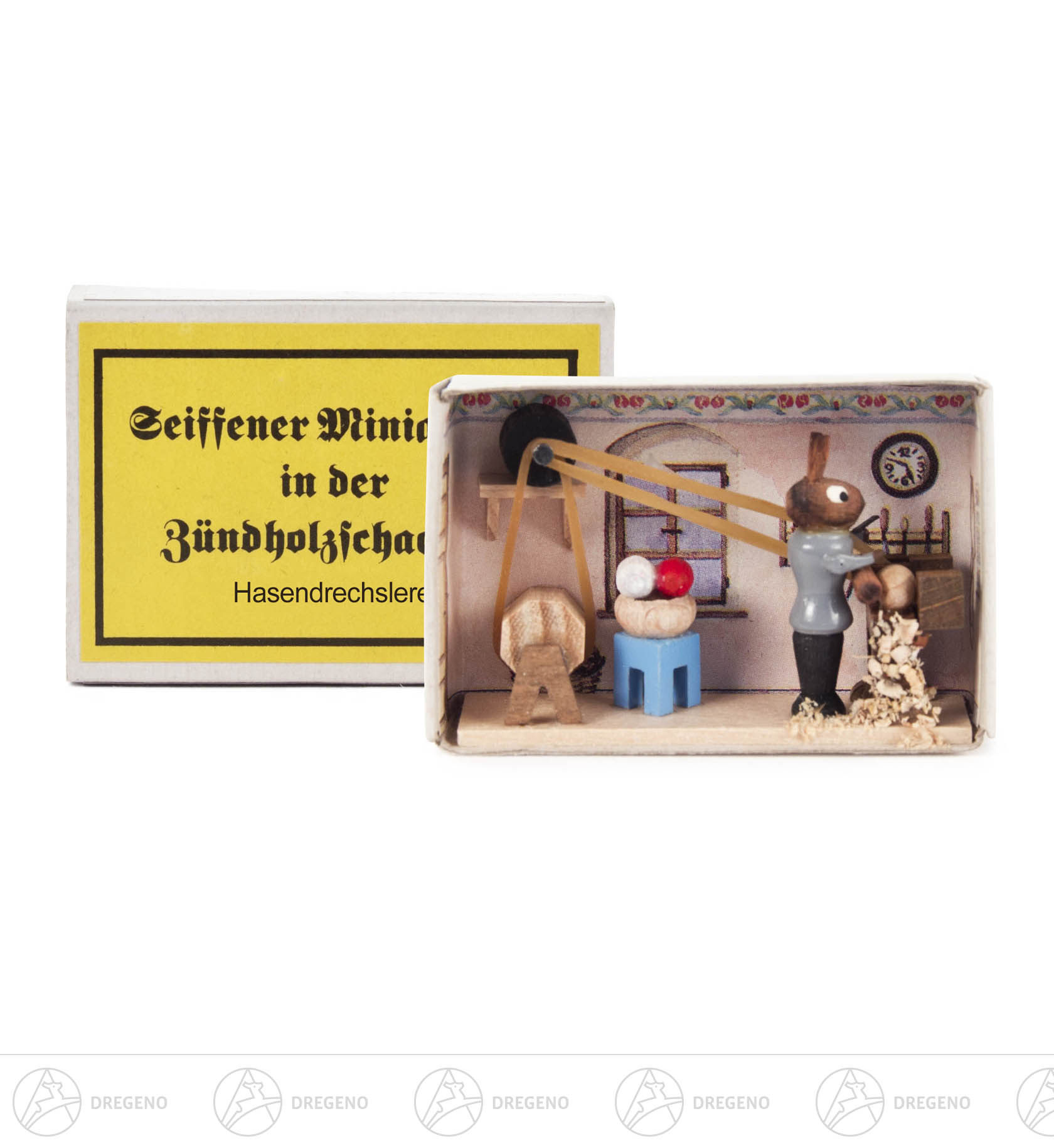 Zündholzschachtel Hasendrechslerei
