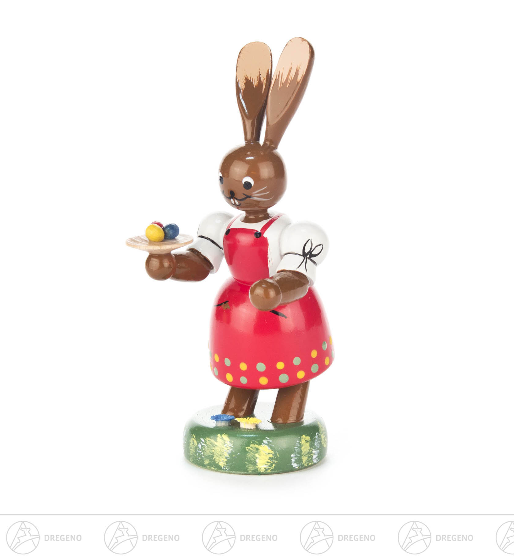 Häsin mit Teller 10cm