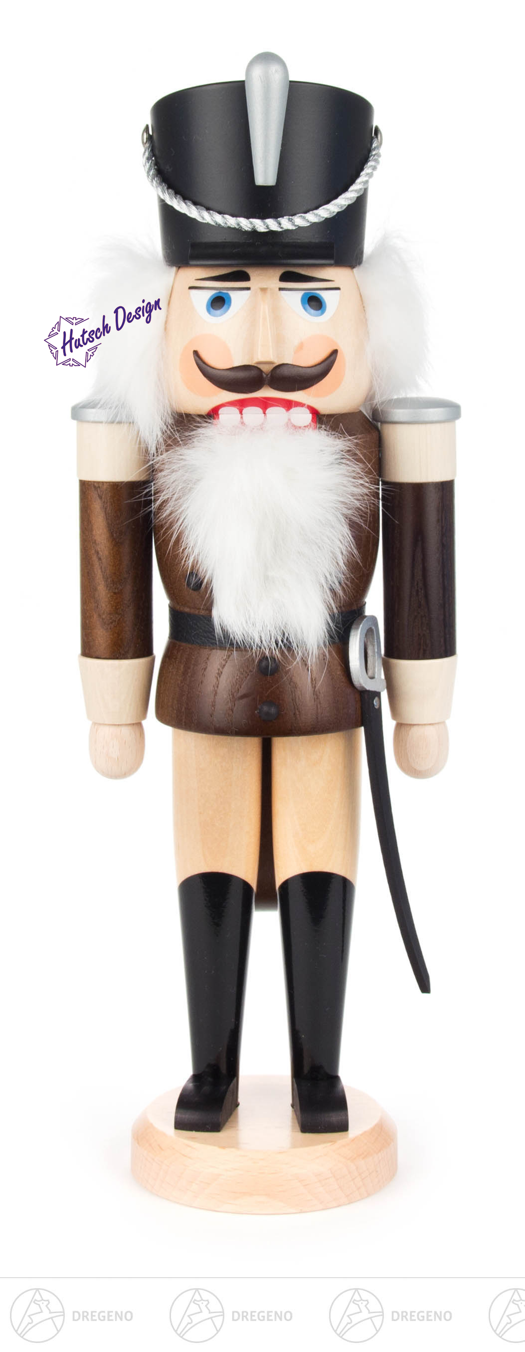 Nussknacker Husar braun-natur, 37cm