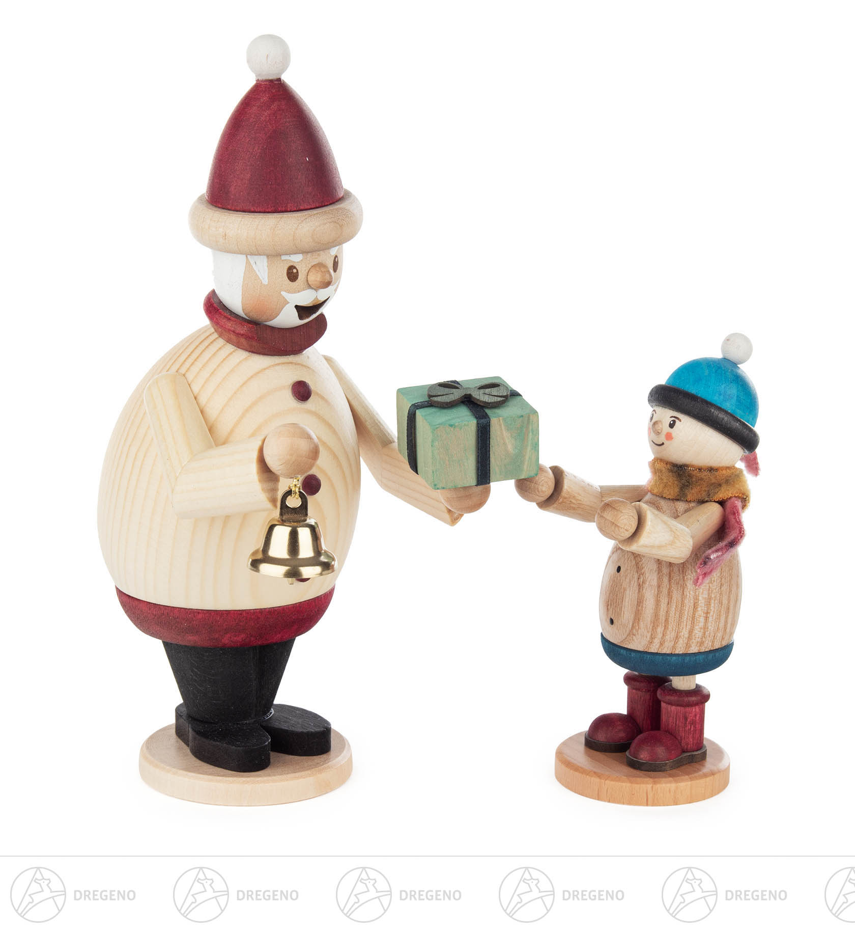 Räuchermann Weihnachtsmann mit Mäxchen