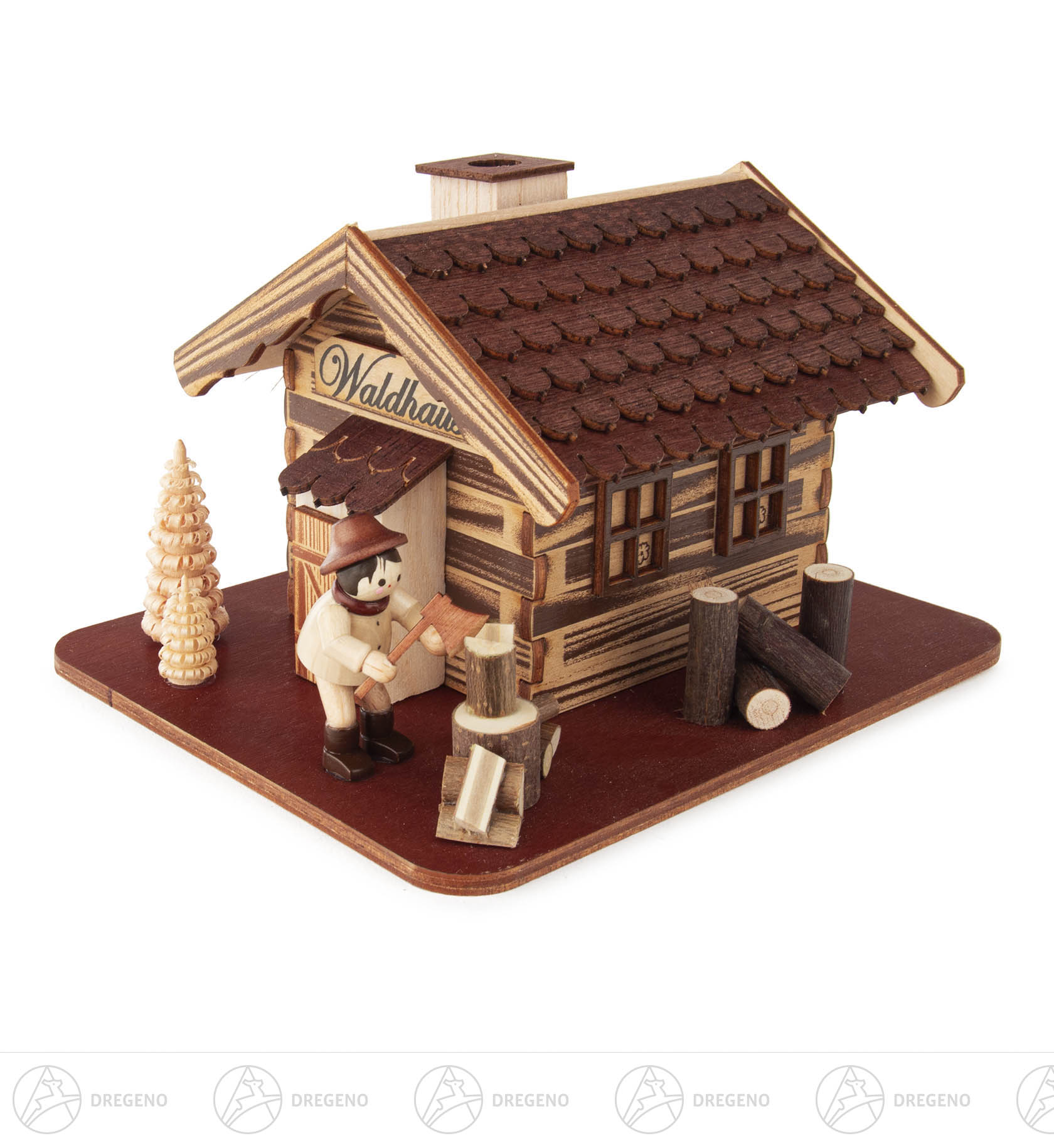 Räucherhaus Waldhaus mit Holzmacher