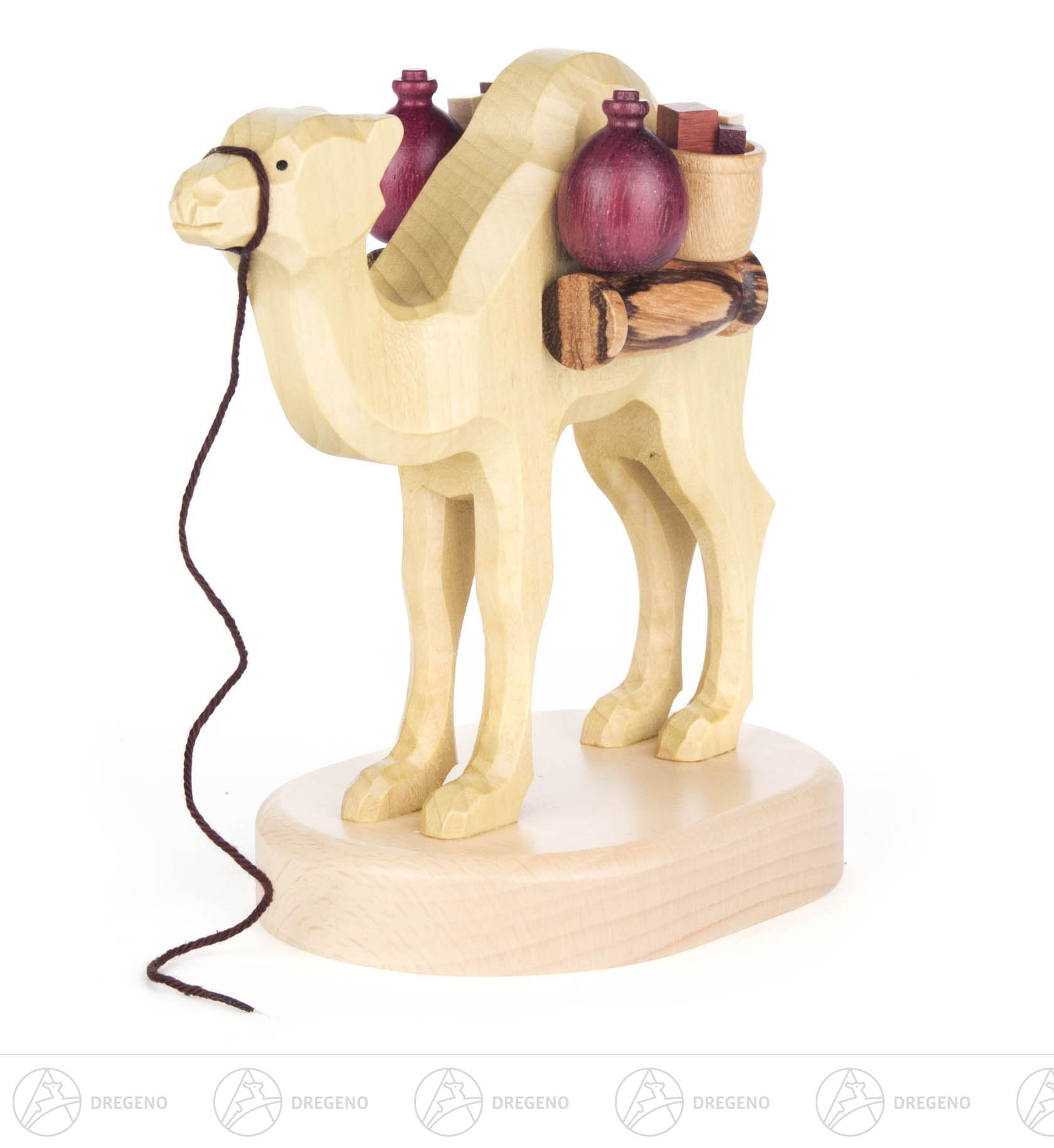 Kamel geschnitzt für Räuchermann Araber