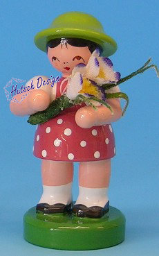 Blumenmädchen rosa/grün Blumenmädchen rosa/grün