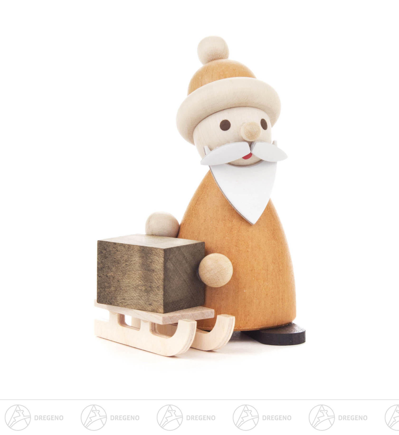Ruprecht mit Schlitten natur 7cm Ruprecht mit Schlitten natur 7cm