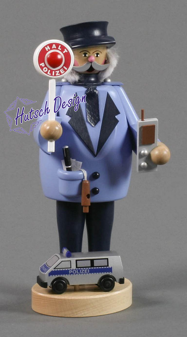 Räuchermann Polizist 21cm