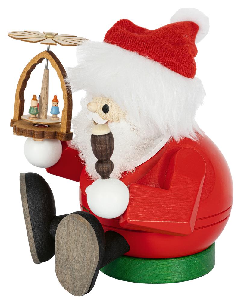 Rauchmann Santa mit Pyramide sitzend 15cm