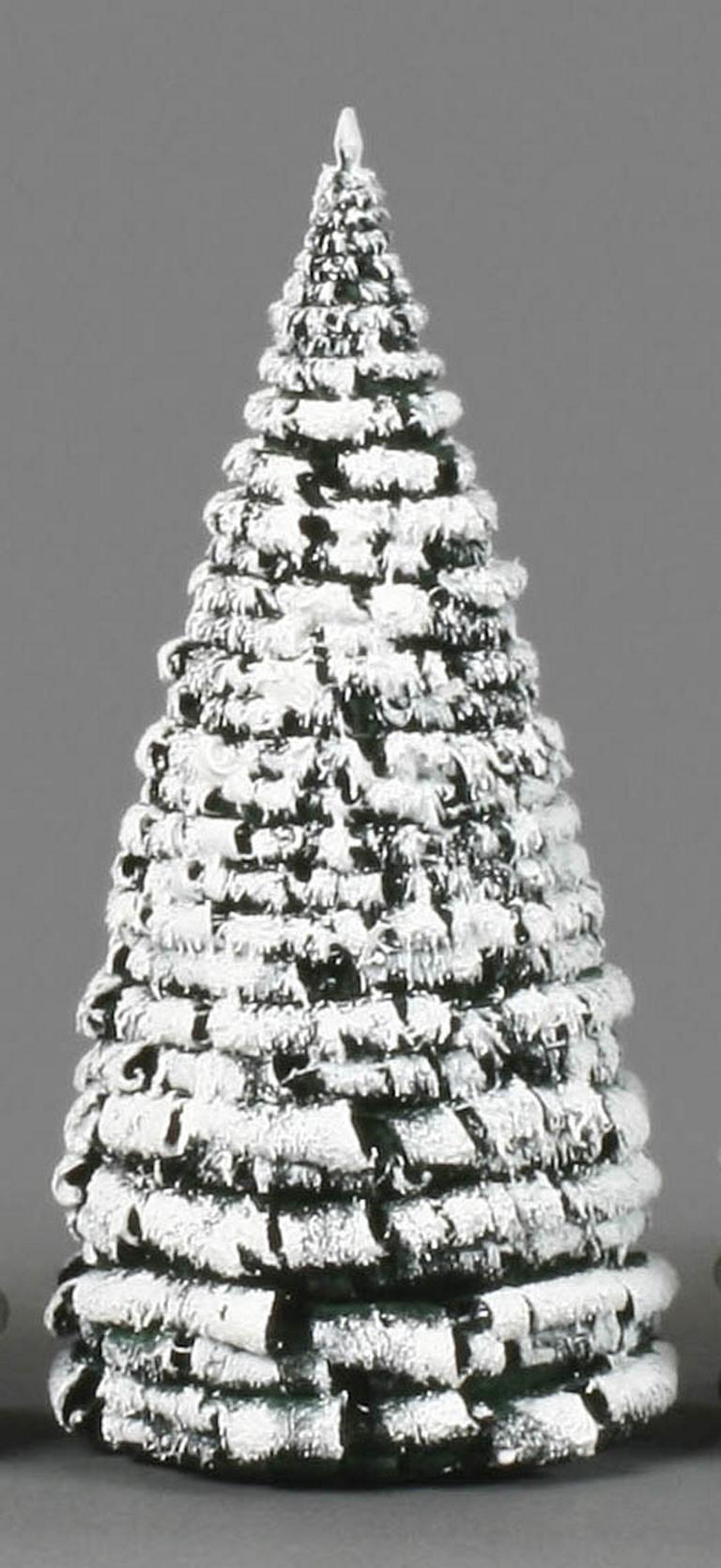 Raureifbaum grün/weiß, 14cm Raureifbaum grün/weiß, 14cm