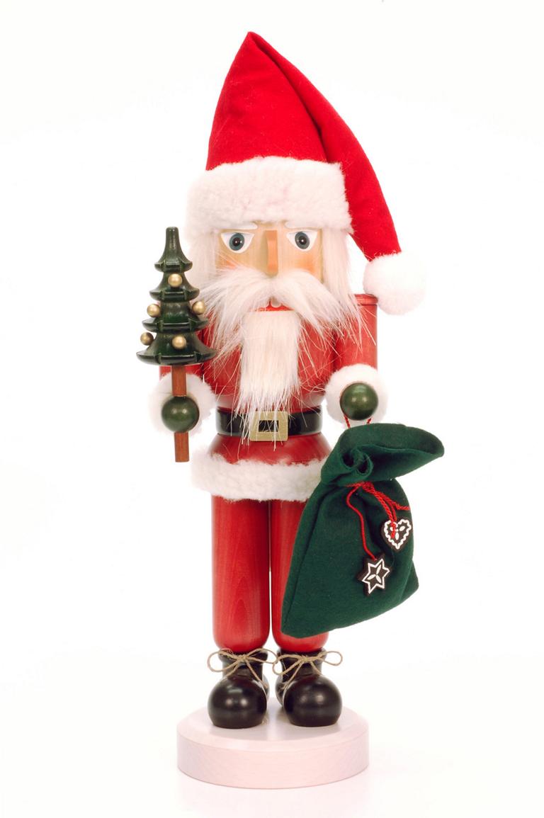 Nussknacker Weihnachtsmann lasiert  40,5 cm