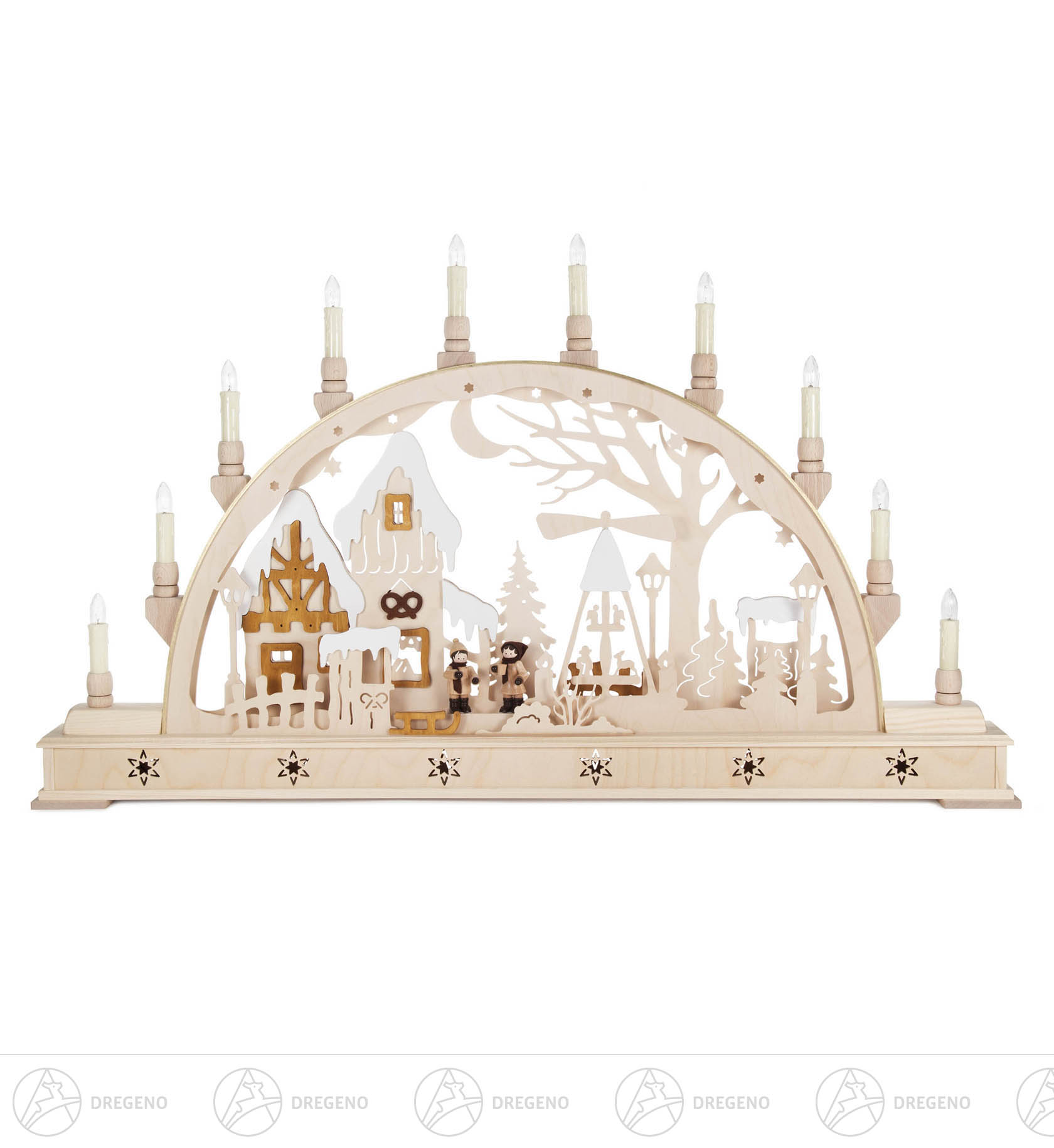 Schwibbogen mit Weihnachtsmarkt, elektrisch beleuchtet 47x78cm Schwibbogen mit Weihnachtsmarkt, elektrisch beleuchtet 47x78cm