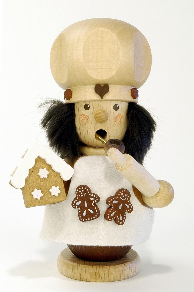 Räuchermann Zuckerbäcker natur  13,5 cm