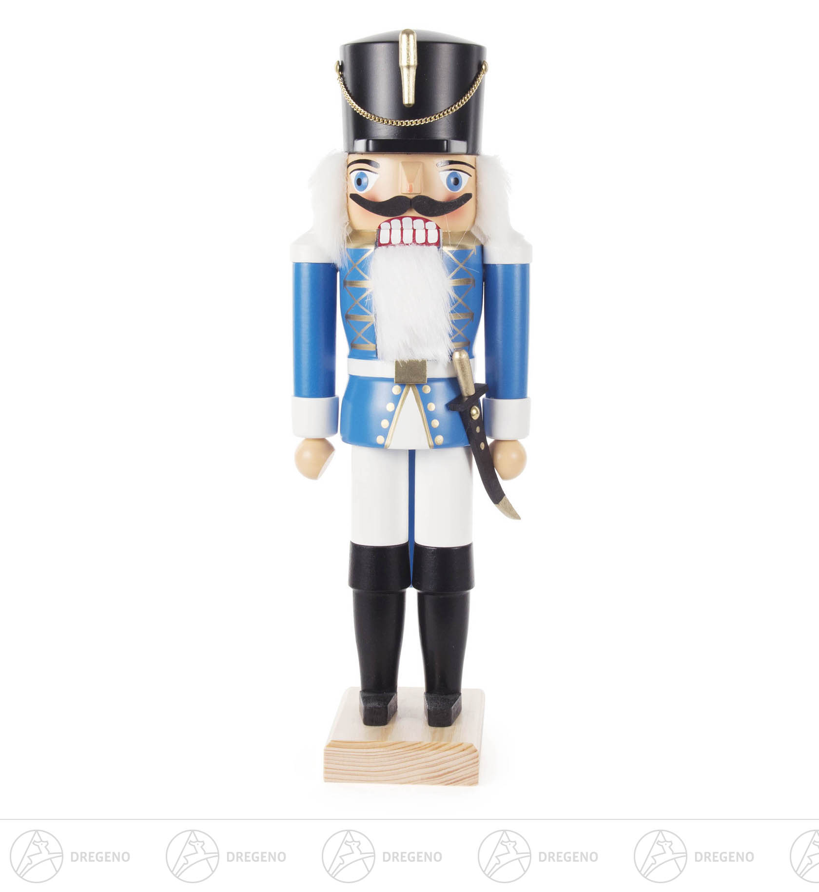 Nussknacker Husar blau, 34cm