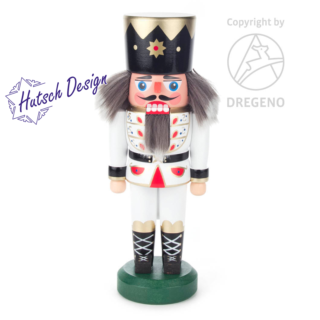 Nussknacker König weiß, 22cm