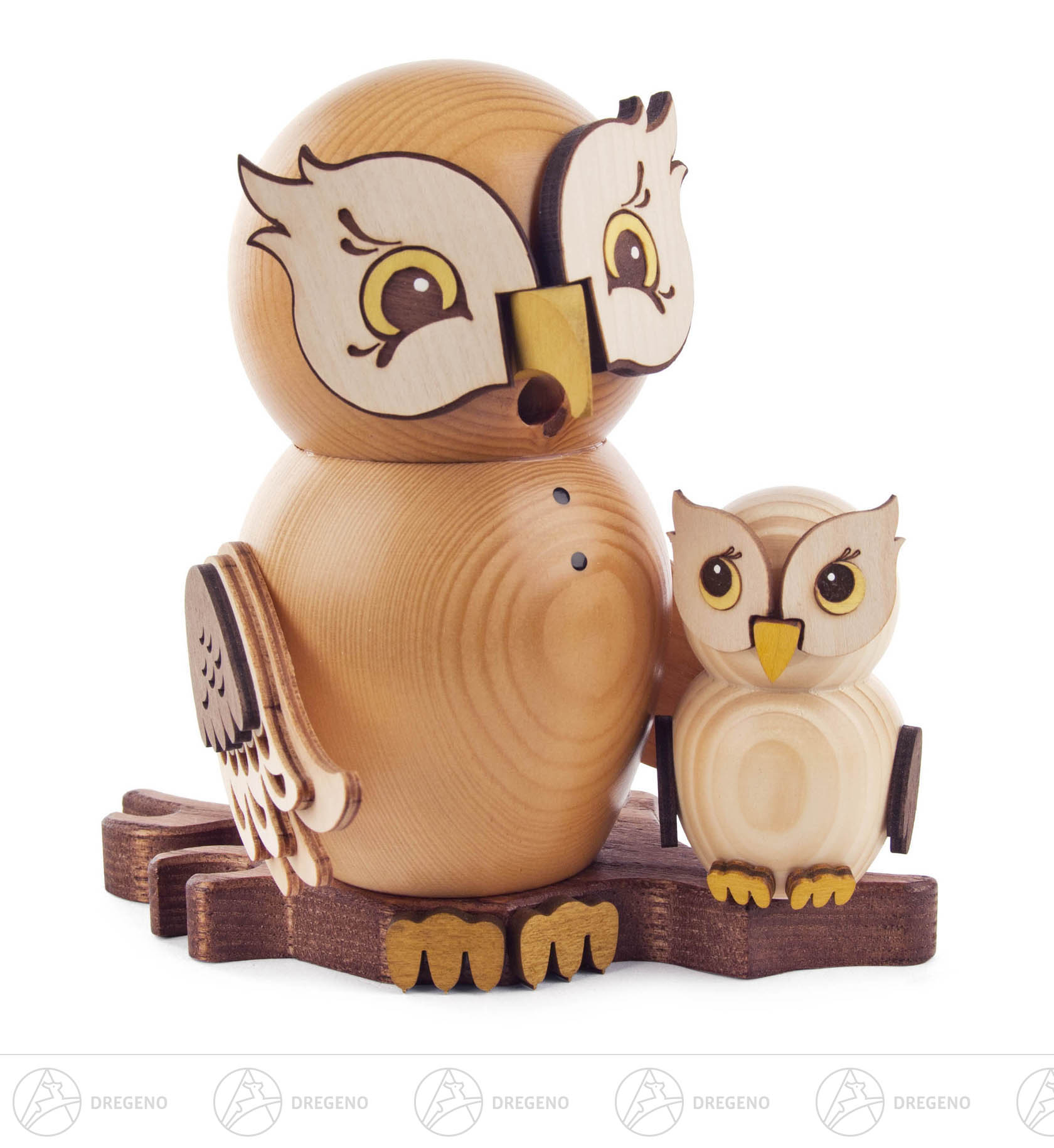 Räuchereule mit Kind