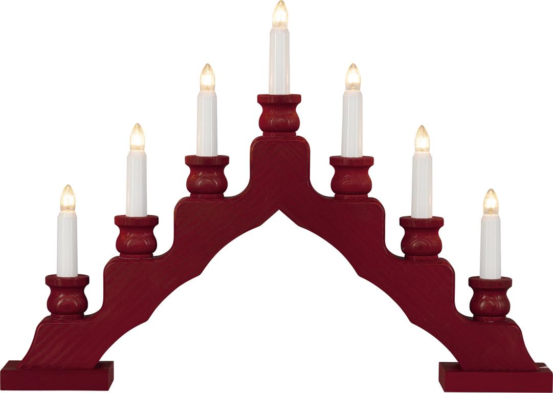 LED Trendiger Schwede bordeaux  47,5 x 33,0 x 6,0 cm