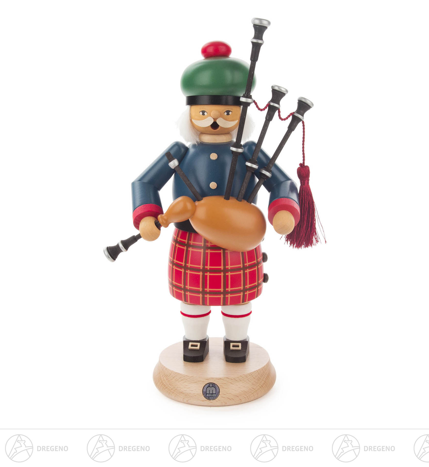 Räuchermann Schotte mit Dudelsack