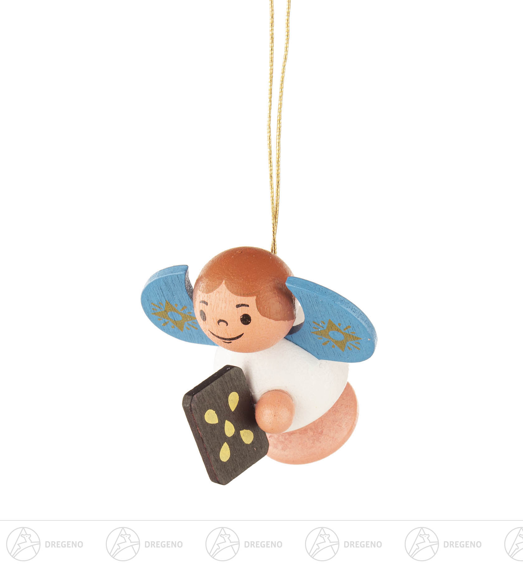 Behang Engel mit Pfefferkuchen,bunt 4cm