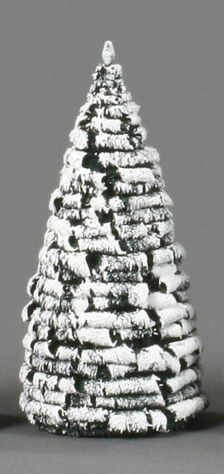 Raureifbaum grün/weiß, 10cm (3) Raureifbaum grün/weiß, 10cm (3)