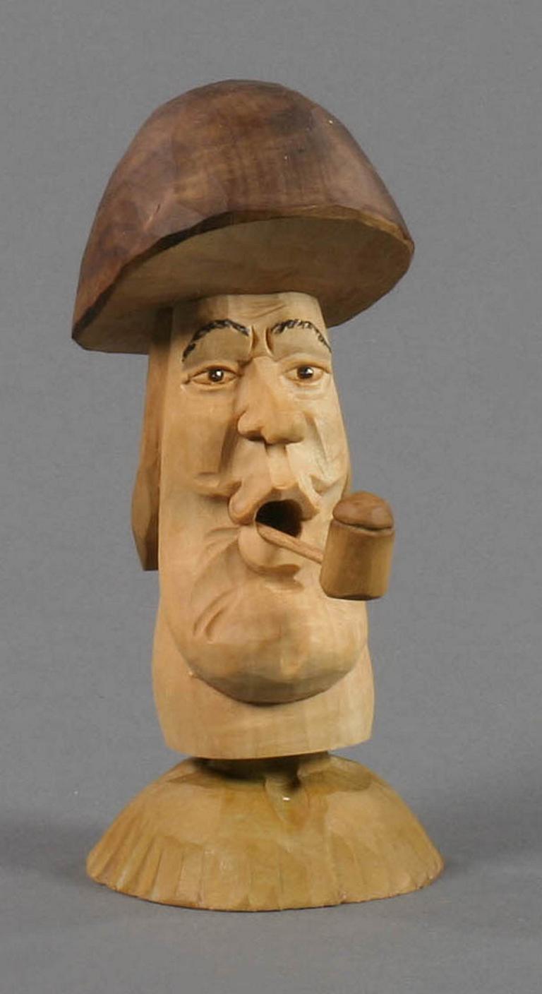 Räucherpilz Braunkappe, geschnitzt