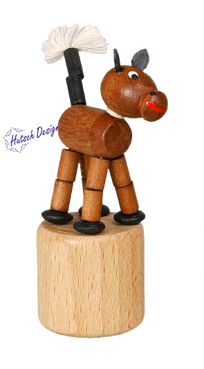 Pferd braun  Wackeltier