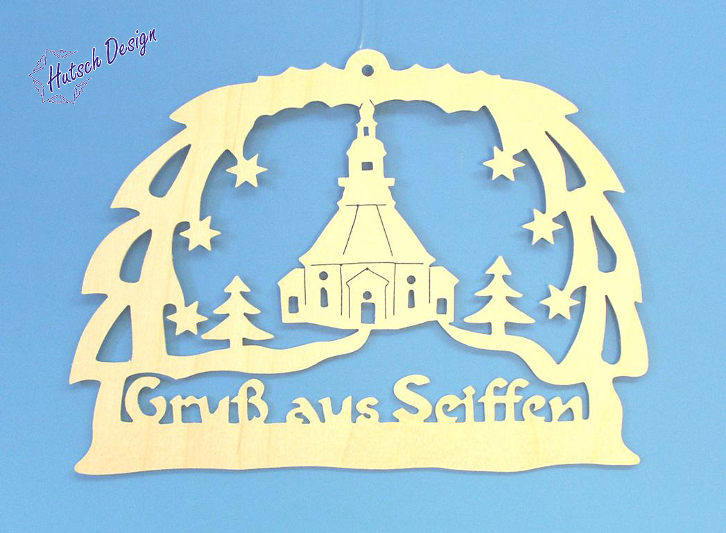 Gruß aus Seiffen mit Kirche Gruß aus Seiffen mit Kirche