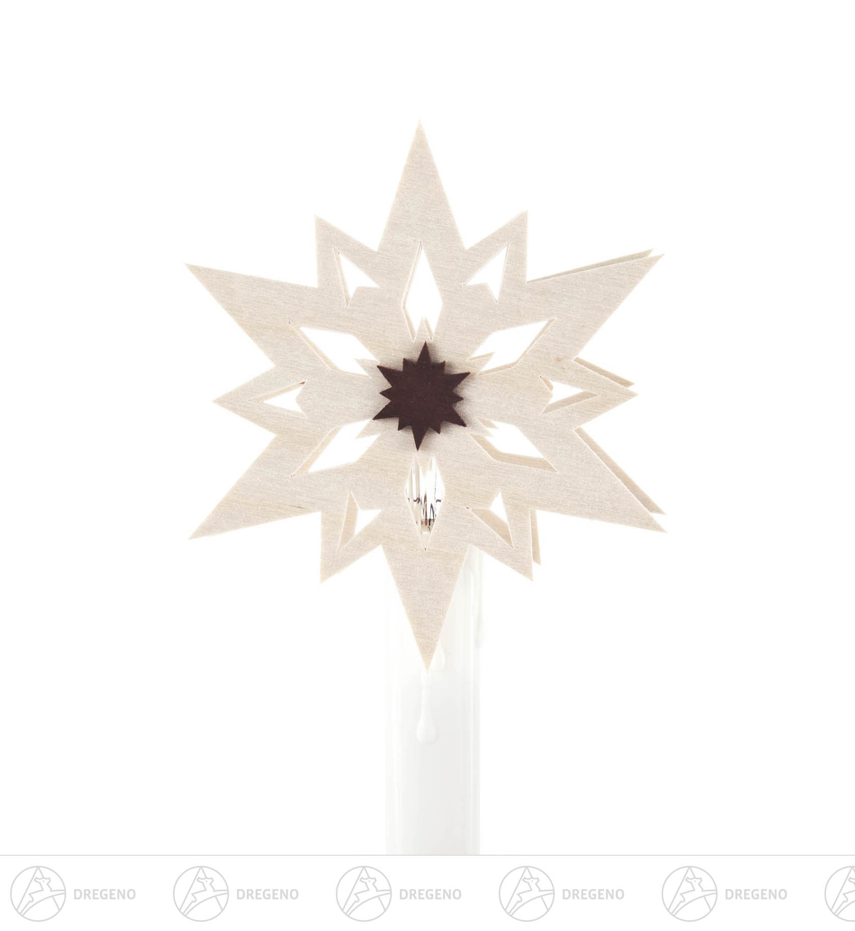 Kerzenaufstecker Sterne, groß (10) 8cm