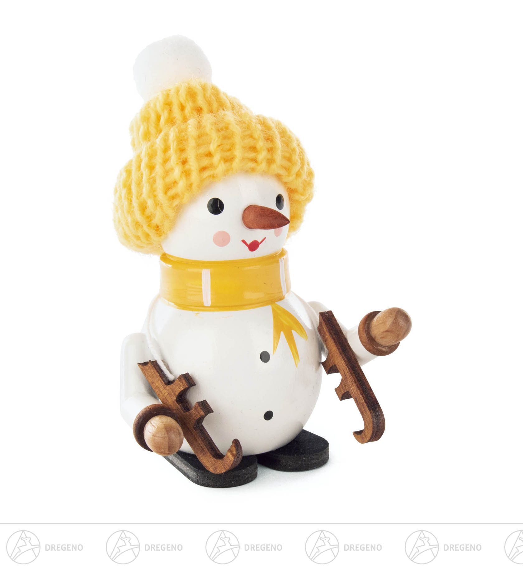 Schneemann Noah mit Schlittschuh 8cm