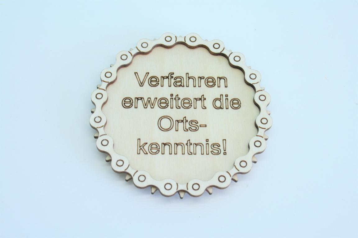 Bierdeckel Spruch Kettenblatt gelasert 1Stück Bierdeckel Spruch Kettenblatt gelasert 1Stück