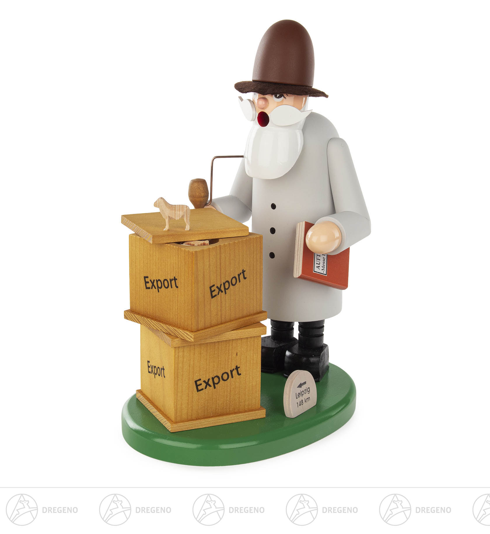 Räuchermann Verleger -dregeno exklusiv- 700 Jahre Seiffen 26cm