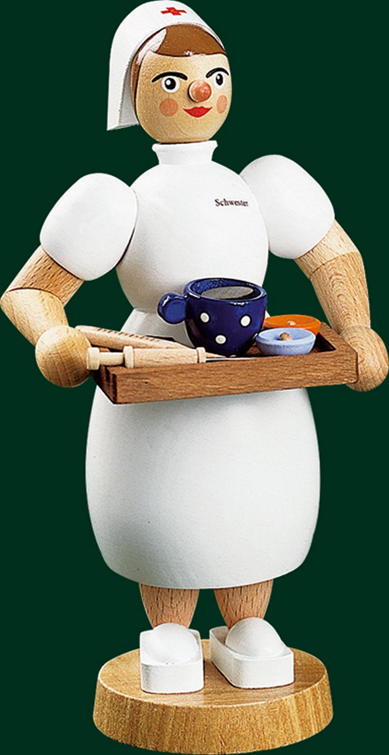 Räucherfrau Krankenschwester  17 cm